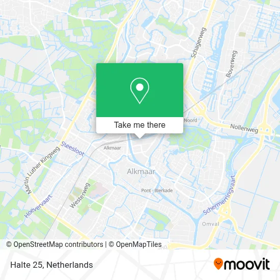 Halte 25 map