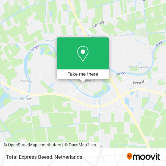 Total Express Beesd map