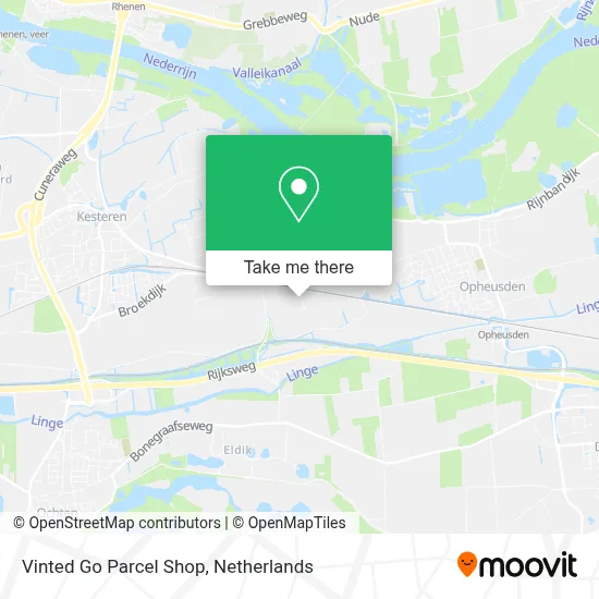 Vinted Go Parcel Shop Karte