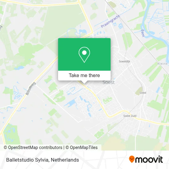 Balletstudio Sylvia map
