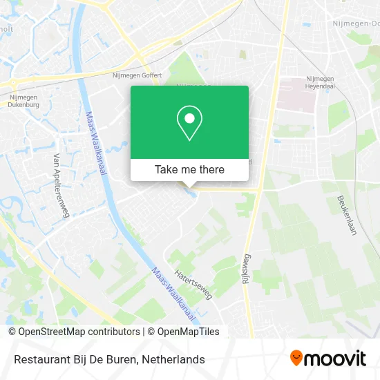 Restaurant Bij De Buren map