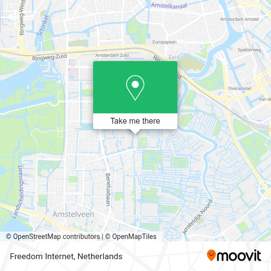 Freedom Internet map