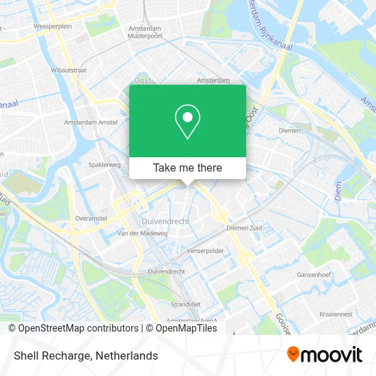 Shell Recharge map