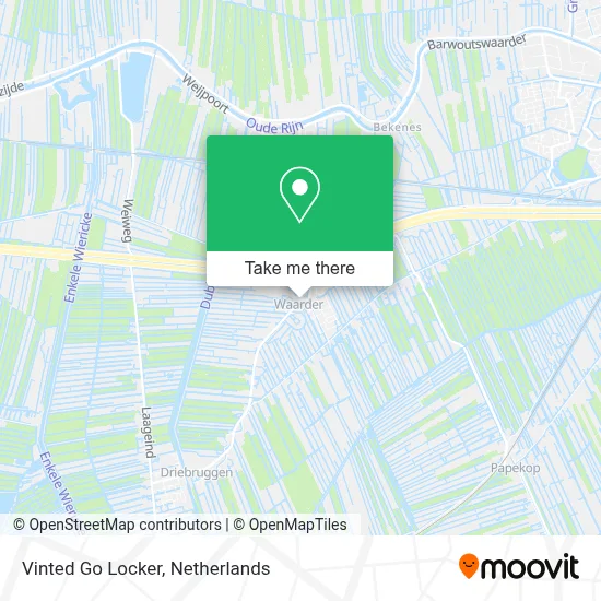 Vinted Go Locker map