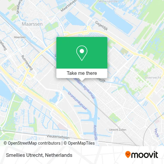 Smellies Utrecht map
