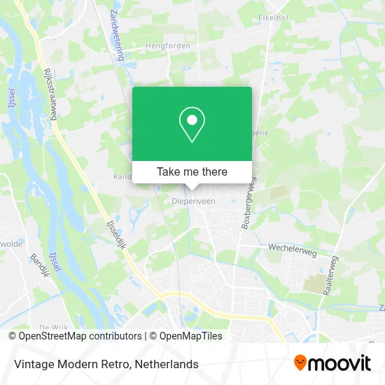 Vintage Modern Retro map