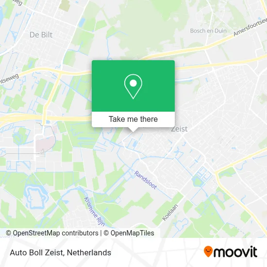 Auto Boll Zeist map
