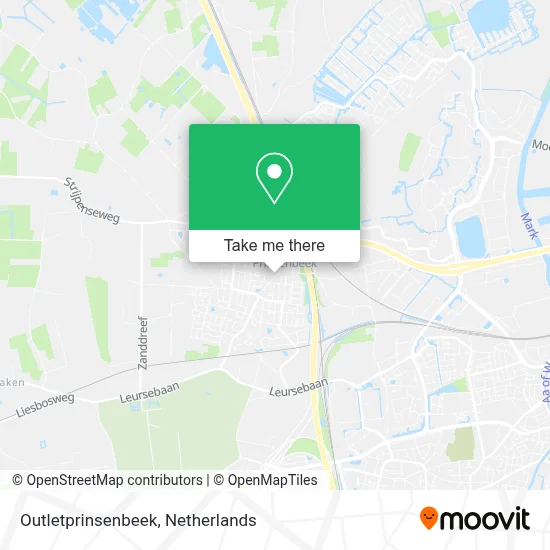 Outletprinsenbeek map