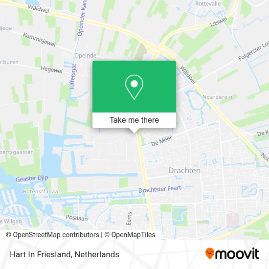 Hart In Friesland map