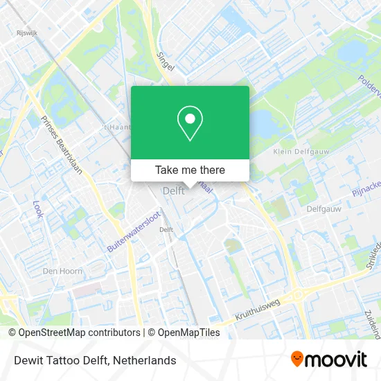 Dewit Tattoo Delft map