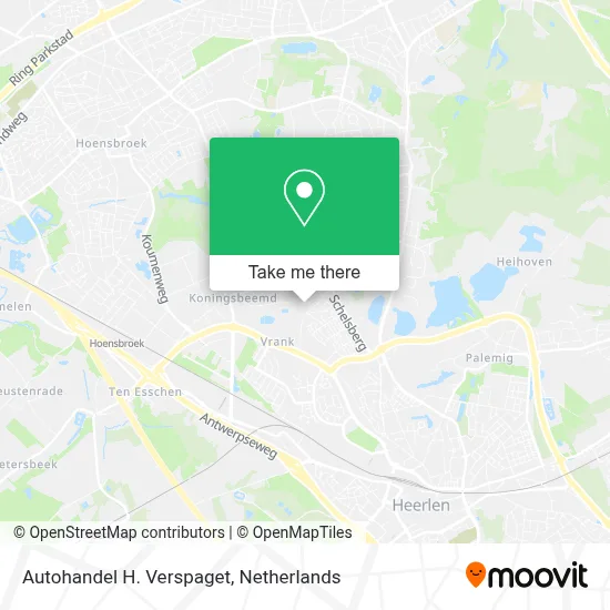Autohandel H. Verspaget map