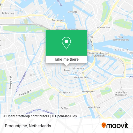Productpine map