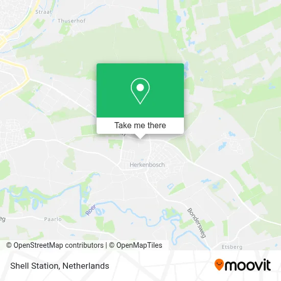 Shell Station map