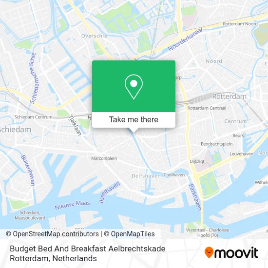 Budget Bed And Breakfast Aelbrechtskade Rotterdam Karte