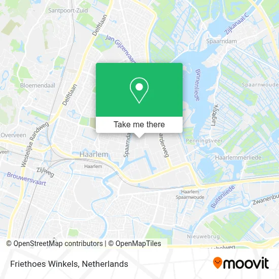 Friethoes Winkels map