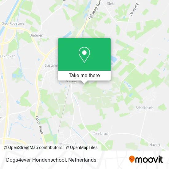 Dogs4ever Hondenschool map