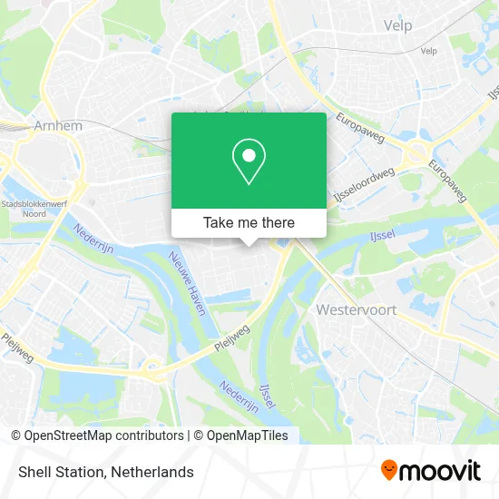 Shell Station map