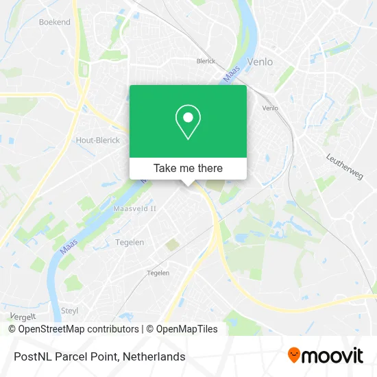 Postnl Pakketpunt map