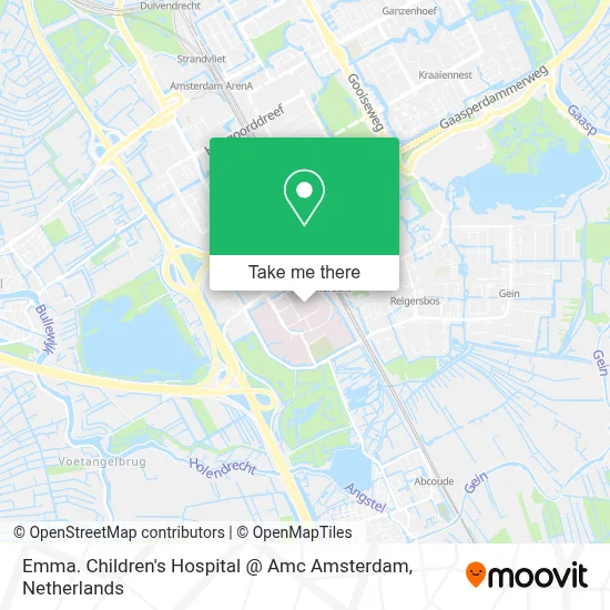 Emma. Children's Hospital @ Amc Amsterdam map