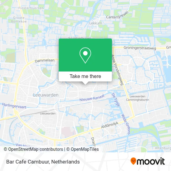 Bar Cafe Cambuur map