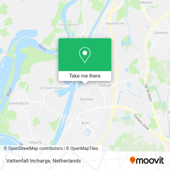 Vattenfall Incharge map