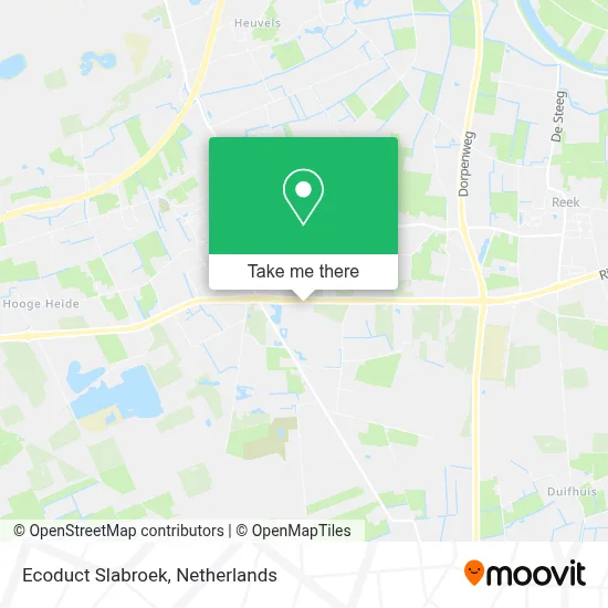 Ecoduct Slabroek map