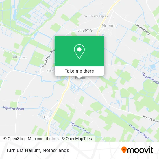 Turnlust Hallum map