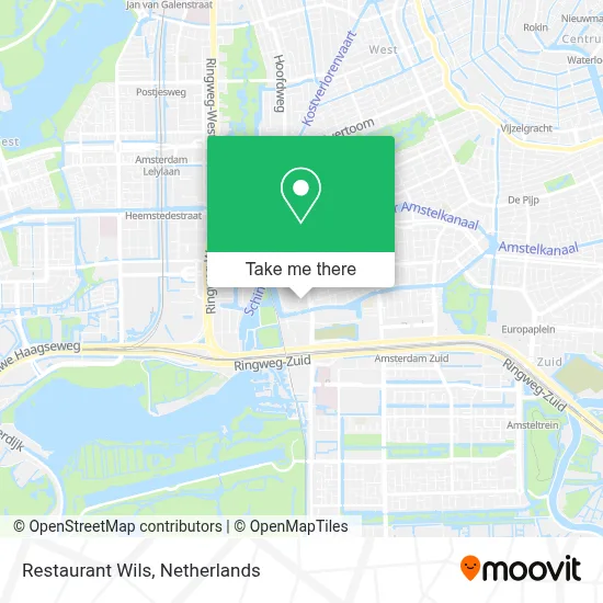 Restaurant Wils map