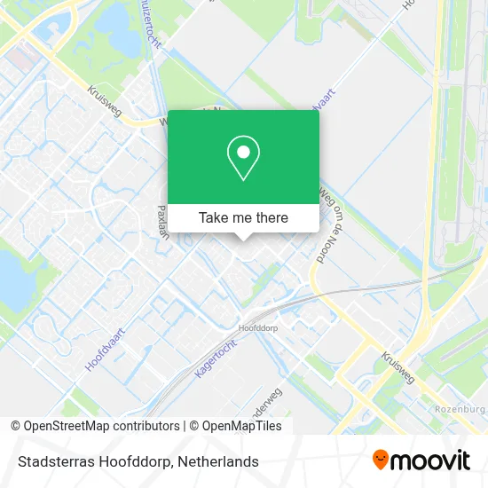 Stadsterras Hoofddorp map