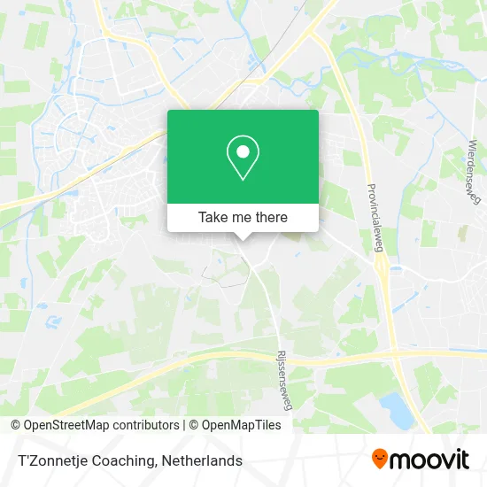 T'Zonnetje Coaching map