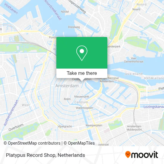 Platypus Record Shop map