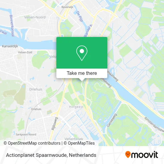 Actionplanet Spaarnwoude map