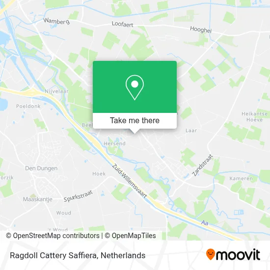 Ragdoll Cattery Saffiera map