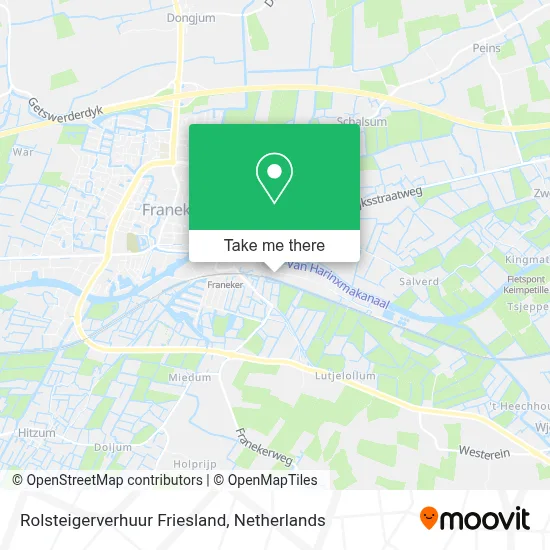 Rolsteigerverhuur Friesland Karte