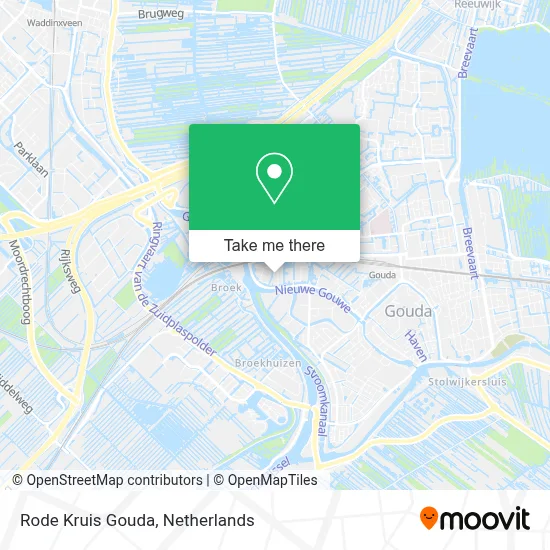 Rode Kruis Gouda map