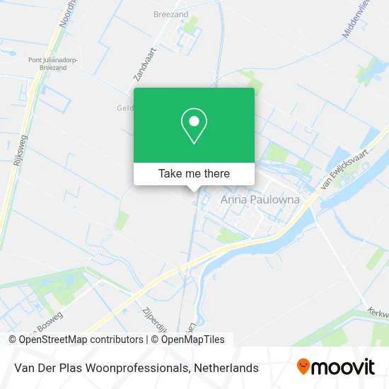 Van Der Plas Woonprofessionals map