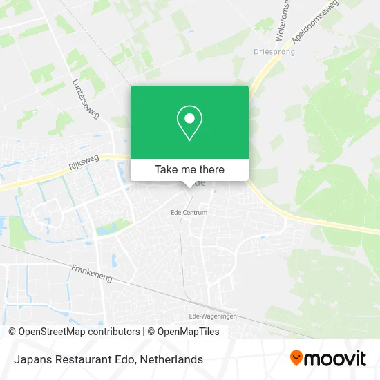Japans Restaurant Edo map