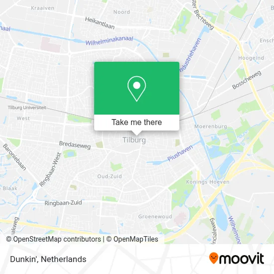 Dunkin' map