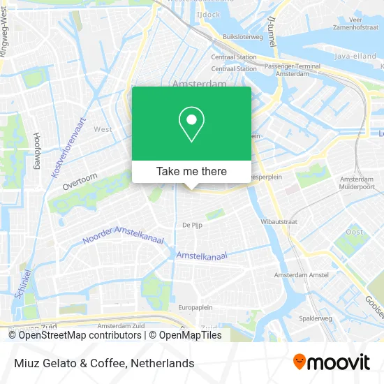 Miuz Gelato & Coffee map