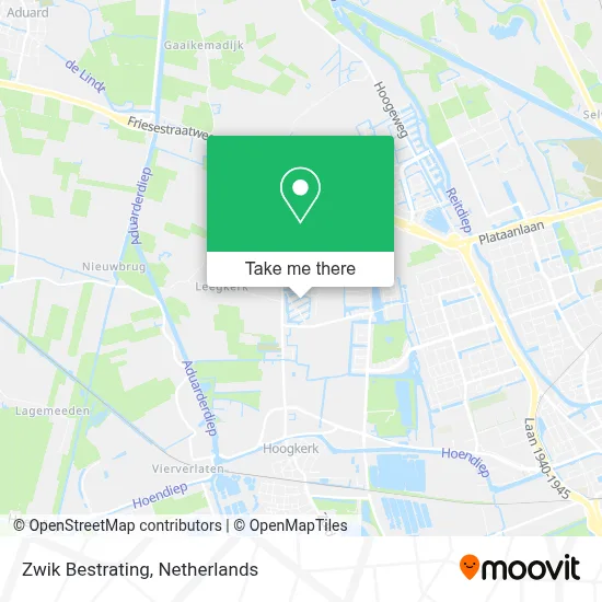 Zwik Bestrating map