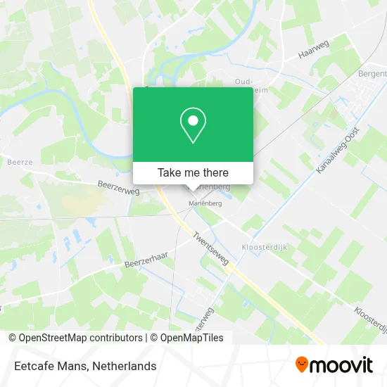 Eetcafe Mans map