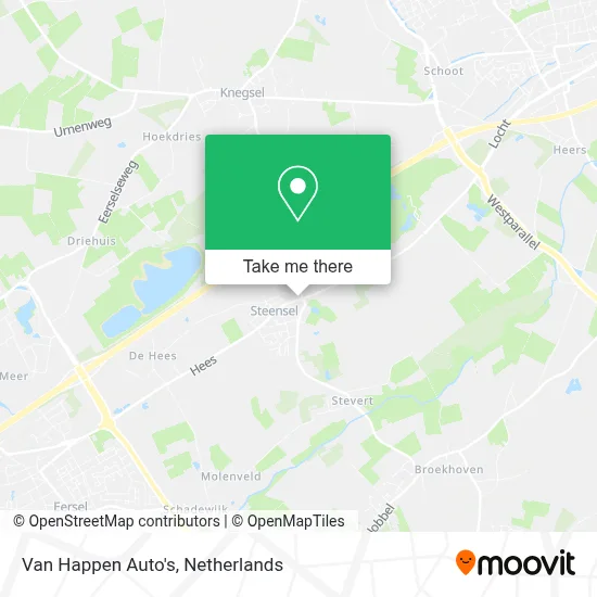 Van Happen Auto's map