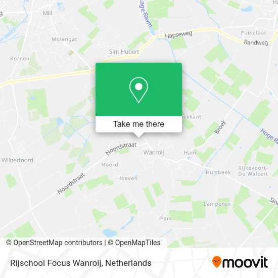Rijschool Focus Wanroij map