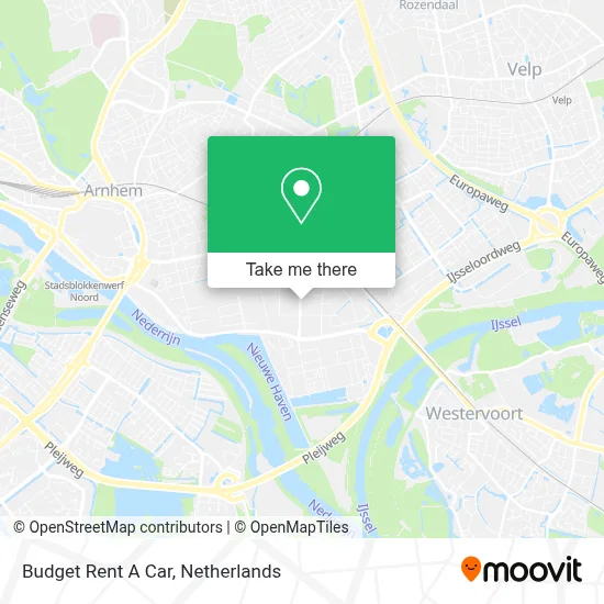 Budget Rent A Car map