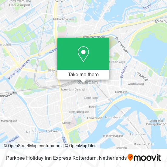 Parkbee Holiday Inn Express Rotterdam map