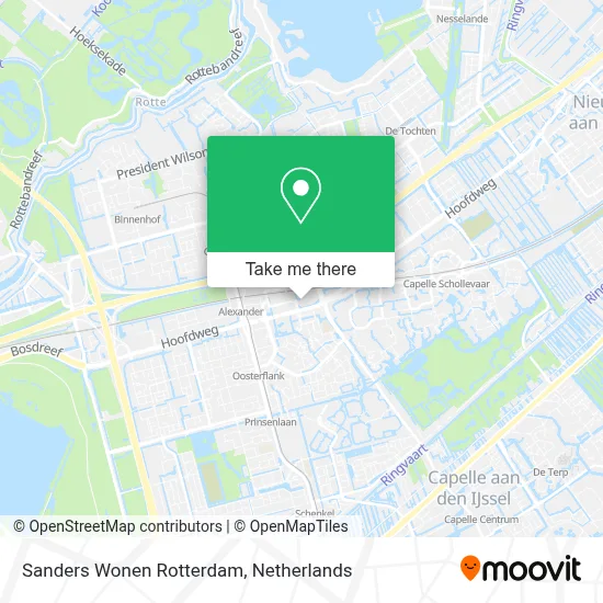 Sanders Wonen Rotterdam map