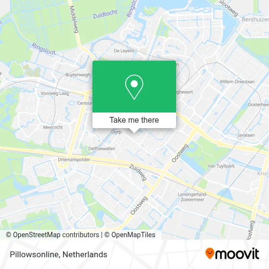 Pillowsonline map