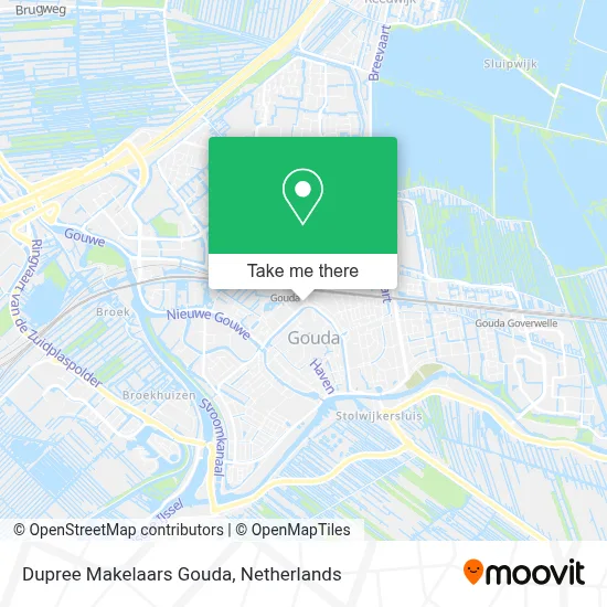 Dupree Makelaars Gouda map