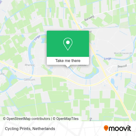 Cycling Prints map