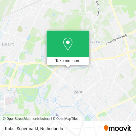 Kabul Supermarkt map